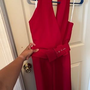 Sleeves Red Romper